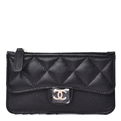 chanel card holder with flap|chanel card holder with zipper.